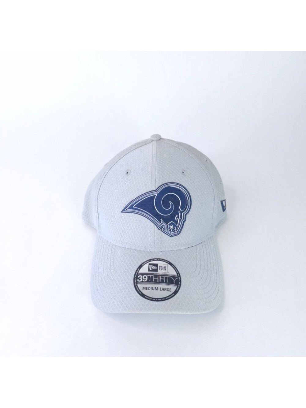 Los Angeles Rams Hat Gray Logo Training New Era Medium Large Stretch LAR